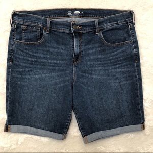 Old Navy Jean Shorts Slim Bermuda Stretch 16